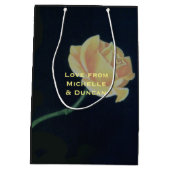 50e Roos van het Jubileum van de Golden Wedding Medium Cadeauzakje (Achterkant)