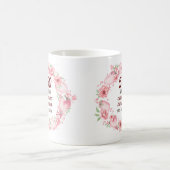 50e roze Bruiloft Jubileum Rozen Groen Mok (Center)