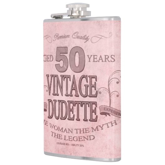 50e Roze Humor  Stijl Dudette Kolf Heupfles (Links)