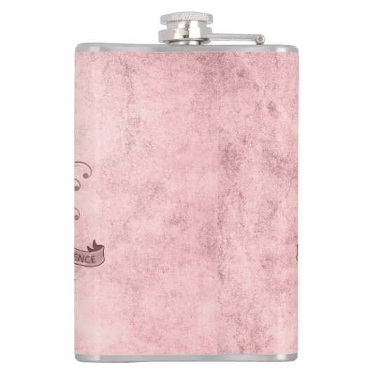 50e Roze Humor  Stijl Dudette Kolf Heupfles (Achterkant)