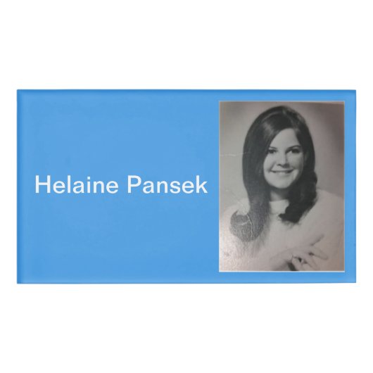 50e schoolreünie-naamtag naambadge (Voorkant)