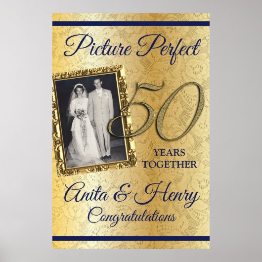 50e schuimplaat van Jubileum Poster (Voorkant)