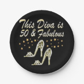 50E SILVER SPARKLE SCHOENENKONINGIN PAPIEREN BORDJE (Voorkant)