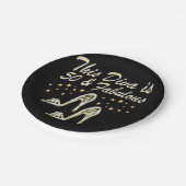 50E SILVER SPARKLE SCHOENENKONINGIN PAPIEREN BORDJE (Gekanteld)