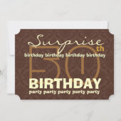 50e SOPRISE Birthday Chocolate and Gold W044A1 Kaart (Voorkant)