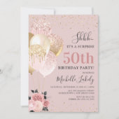 50e Surprise Birthday Party Kaart (Voorkant)