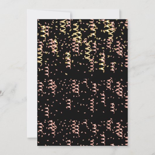 50e Surprise Birthday Roos Gold Foil ballonplein Kaart (Achterkant)