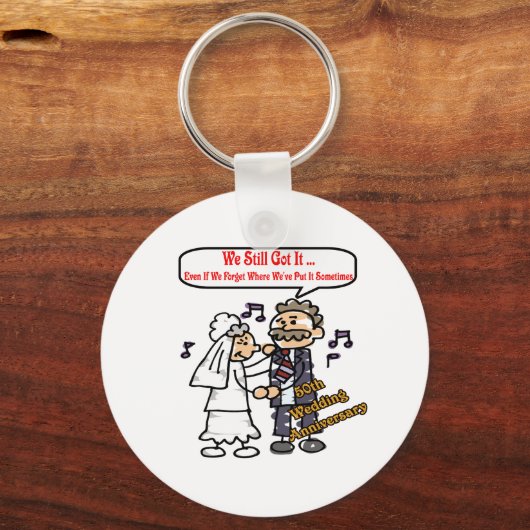 50e trouwdag 6 t sleutelhanger (Voorkant)