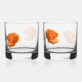 50e trouwdag aanpassen perzik roos cadeau whisky glas (Links)