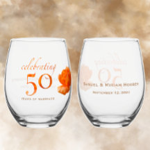 50e trouwdag aanpassen perzik roos cadeau