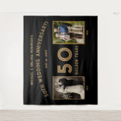50e trouwdag banner - Gouden Jaren Pho Wandkleed (Voorkant)