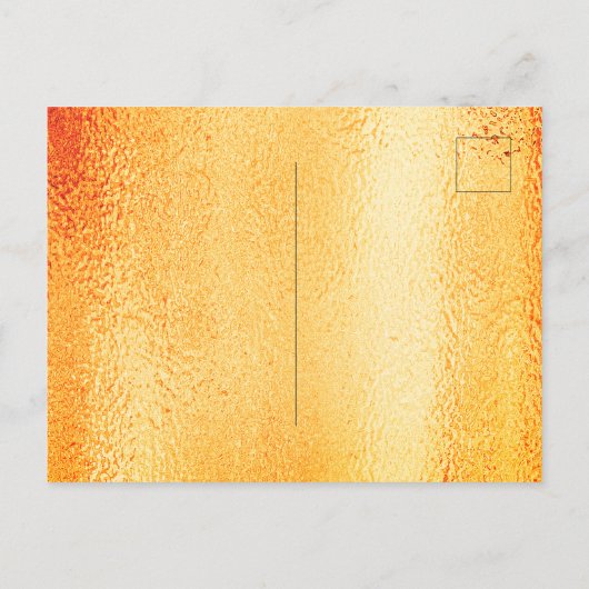 50e trouwdag gouden metallische uitnodiging (Achterkant)