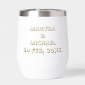 50e trouwdag Gouden typografie Hart (Achterkant)