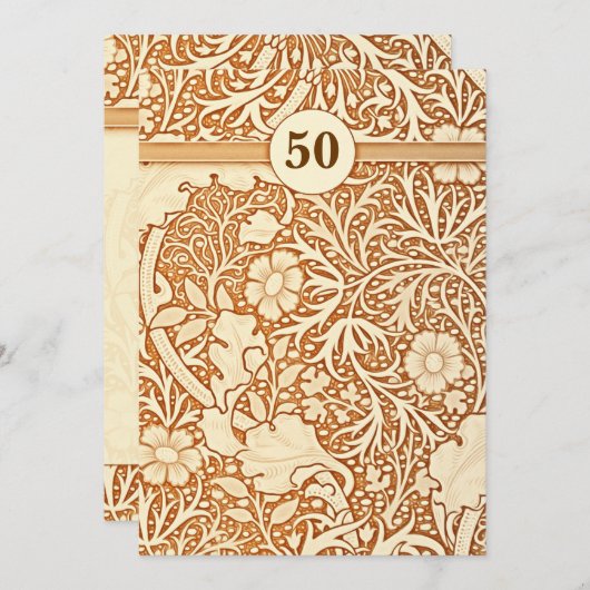 50e trouwdag i kaart (Voorkant / Achterkant)