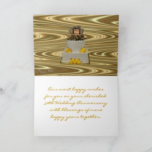 50e trouwdag kaart - personaliseren (Binnen)