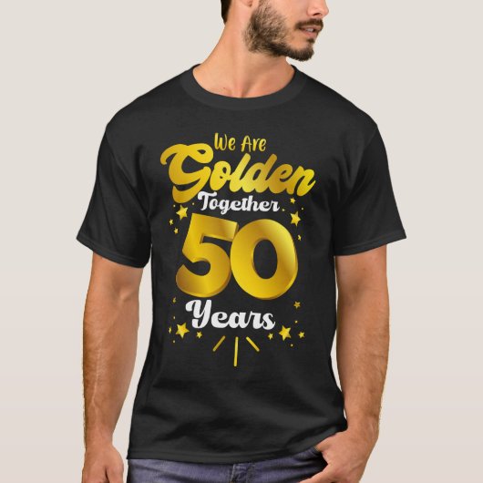 50e trouwdag shirten, 50e verjaardag t-shirt (Voorkant)