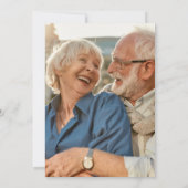 50e trouwjubileum herinneringen Gouden Foto Kaart (Achterkant)