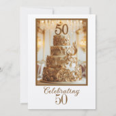 50e TROUWVERJAARDAG FEEST  Kaart (Achterkant)