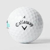 50e Turquoise Persoonlijke Titleist Pro V1 Golfballen (Logo)