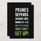 50e uitnodiging tot ouderdomsuitnodiging op geboor (Voorkant / Achterkant)