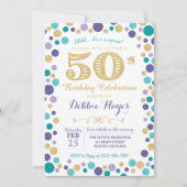 50e uitnodiging van de Birthday Partij (Voorkant)