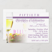 50e uitnodiging van de Birthday Party (Voorkant / Achterkant)