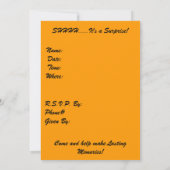 50e uitnodiging van de Birthday Party (Achterkant)