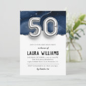 50e uitnodiging van de Birthday Party (Staand voorkant)