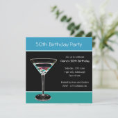50e uitnodiging van de Birthday Party (Staand voorkant)