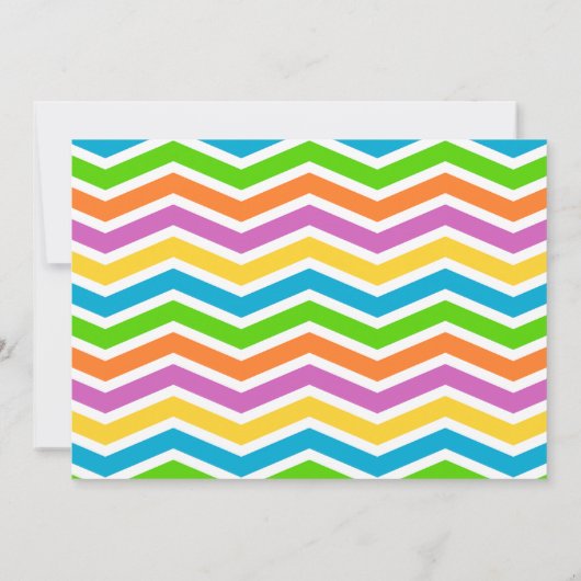 50e uitnodiging van de Birthday Party (Achterkant)