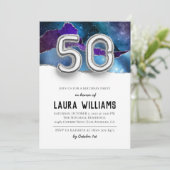 50e uitnodiging van de Birthday Party (Staand voorkant)