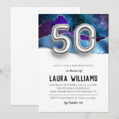 50e uitnodiging van de Birthday Party (Voorkant / Achterkant)