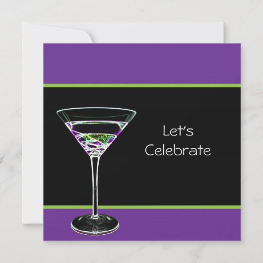 50e uitnodiging van de Birthday Party (Achterkant)