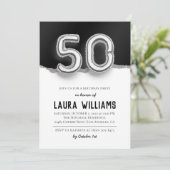 50e uitnodiging van de Birthday Party (Staand voorkant)