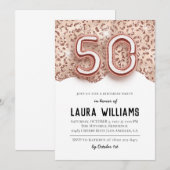 50e uitnodiging van de Birthday Party (Voorkant / Achterkant)