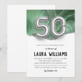 50e uitnodiging van de Birthday Party (Voorkant / Achterkant)