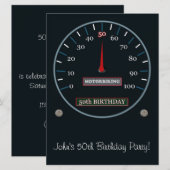 50e uitnodiging van de Birthday Party (Voorkant / Achterkant)