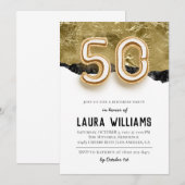 50e uitnodiging van de Birthday Party (Voorkant / Achterkant)