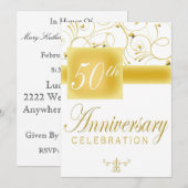 50e uitnodiging van de Partij van de Jubileum (Voorkant / Achterkant)