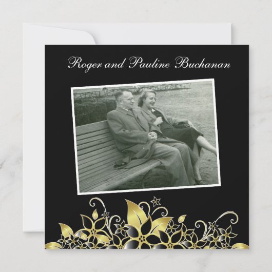 50e uitnodiging van de Partij van de Jubileum (Achterkant)