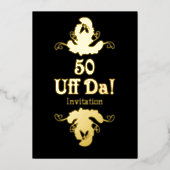 50e uitnodiging van de UFF DA Birthday (Voorkant)