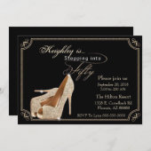 50e uitnodiging van de verjaardag (Voorkant / Achterkant)