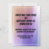 50e uitnodiging van de verjaardag (Achterkant)