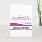 50e uitnodiging van de verjaardag (Achterkant)