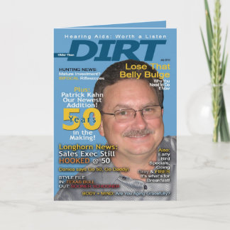 50e uitnodiging van de verjaardag