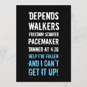 50e uitnodiging van het Oude Man van de Birthday