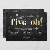 50e Uitnodiging Vijf-oh (Voorkant / Achterkant)