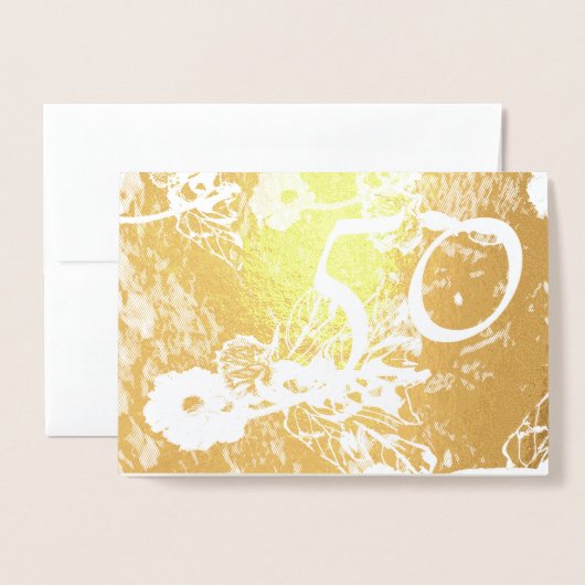 50e uitnodiging voor het Jubileum van het Golden W (Voorkant met envelop)