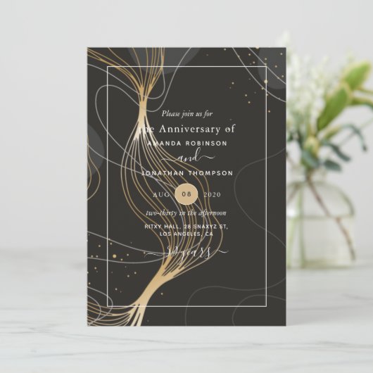 50e uitnodiging voor het Jubileum van het Golden W (Staand voorkant)