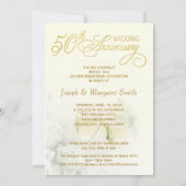 50e Uitnodigingen van de Golden Wedding Jubileum P (Achterkant)